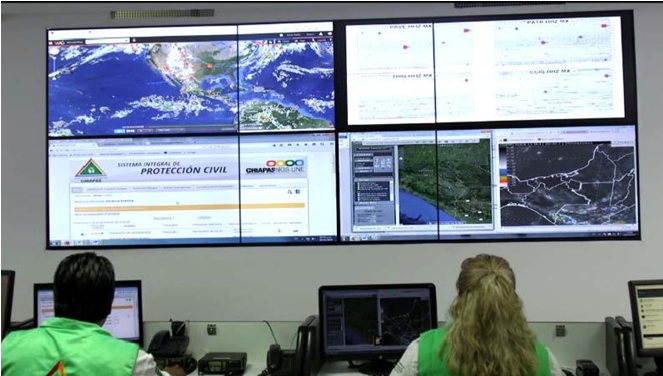 Con Centro de Monitoreo de Protección Civil se fortalece la prevención en Chiapas