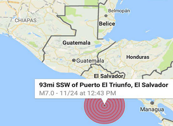 Sismo en El Salvador no genera variaciones en las costas de Chiapas, informa Protección Civil