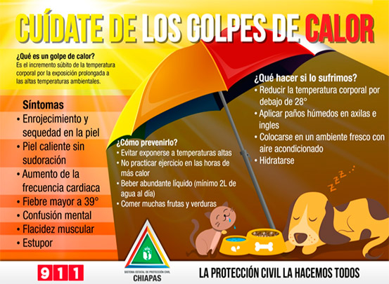 Continuarán temperaturas superiores a los 40 grados en Chiapas: PC