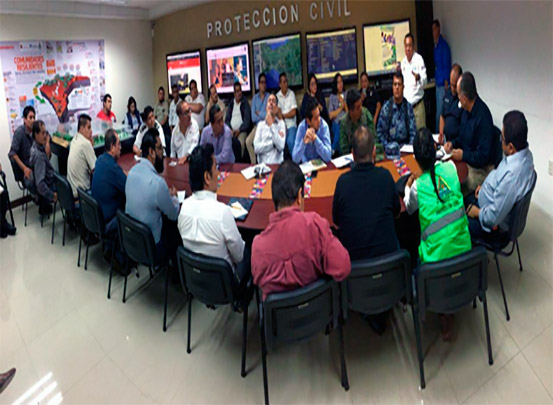 Sesiona Comité Estatal de Emergencias de Protección Civil