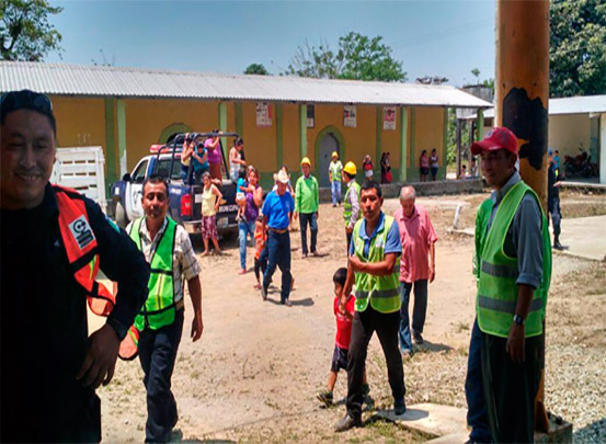 Con éxito se realiza ejercicio de simulacro con hipótesis de erupción volcánica en Chiapas