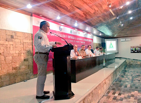 Gracias a la gestión del Gobierno Federal, Estados Unidos dona equipamiento a Chiapas para la atención a emergencias acuáticas.
