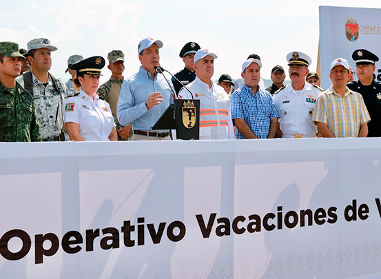 Destaca Rutilio Escandón colaboración institucional para garantizar vacaciones seguras en Chiapas.