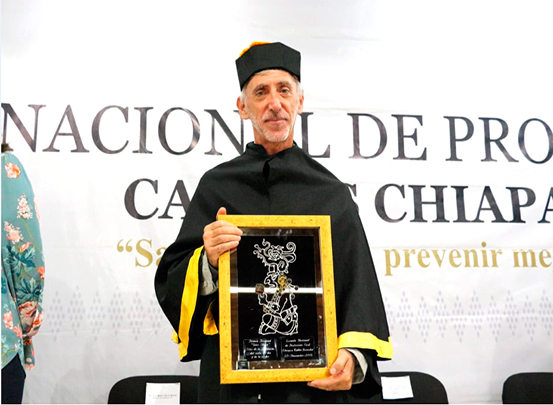 Escuela Nacional de Protección Civil de Chiapas otorga el Honoris Causa a Tullio Bernabei